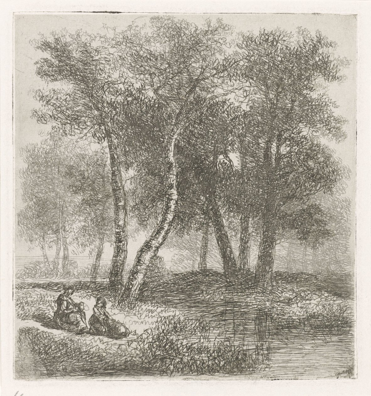 Madre e bambino sulla riva da Hermanus Jan Hendrik van Rijkelijkhuysen