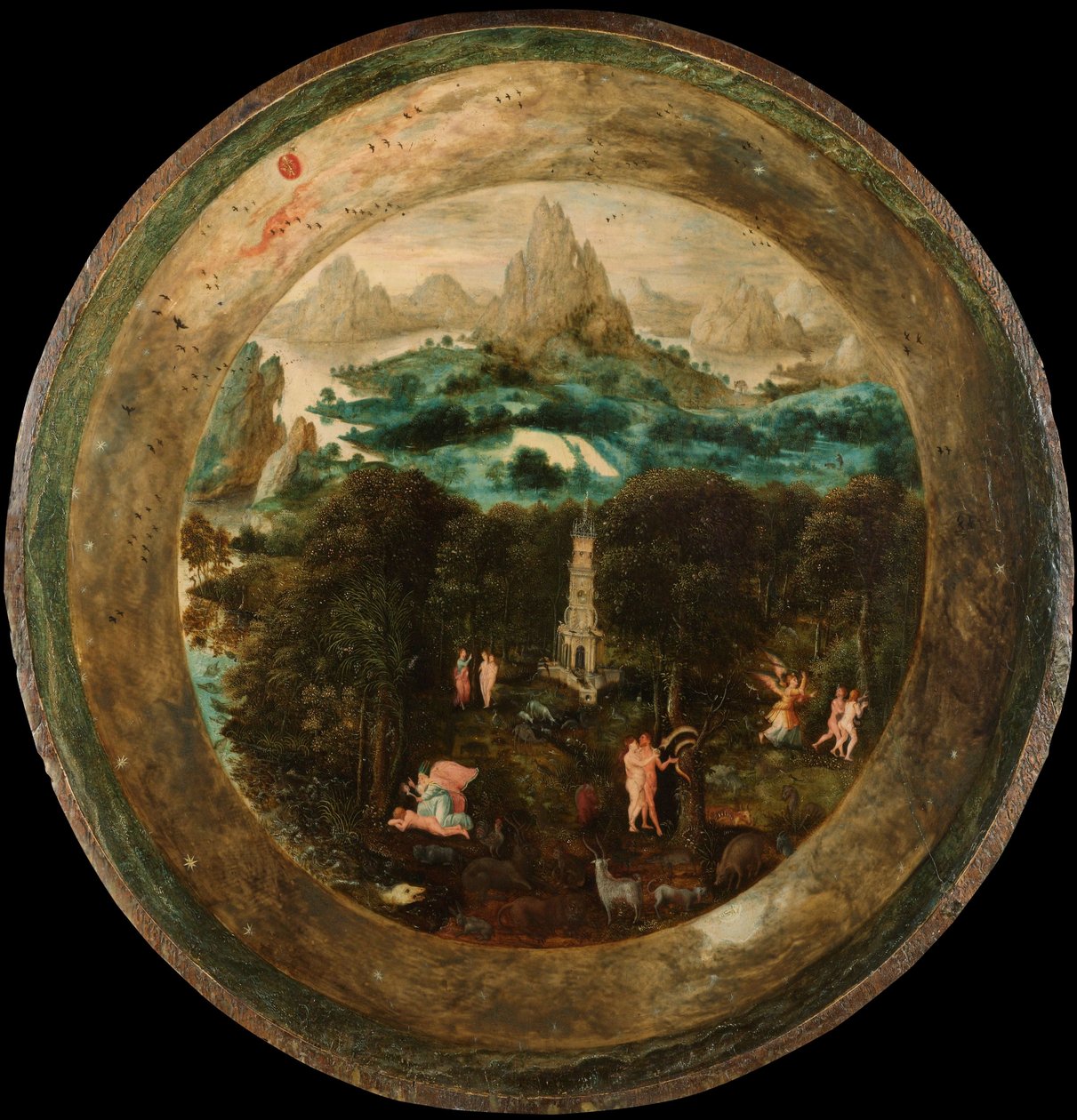 Paradiso, c.1541-50 da Herri met de (c.1510 p.1550) Bles