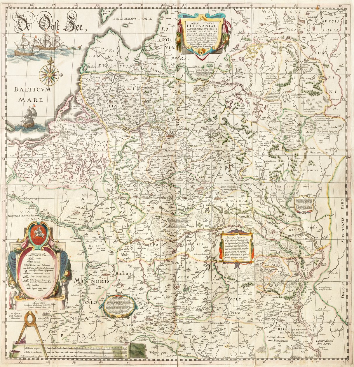 Magni Ducatus Lithuaniae Caeterarumque Regionum Illi Adjacentium da Hessel Gerritsz, Willem Janszoon