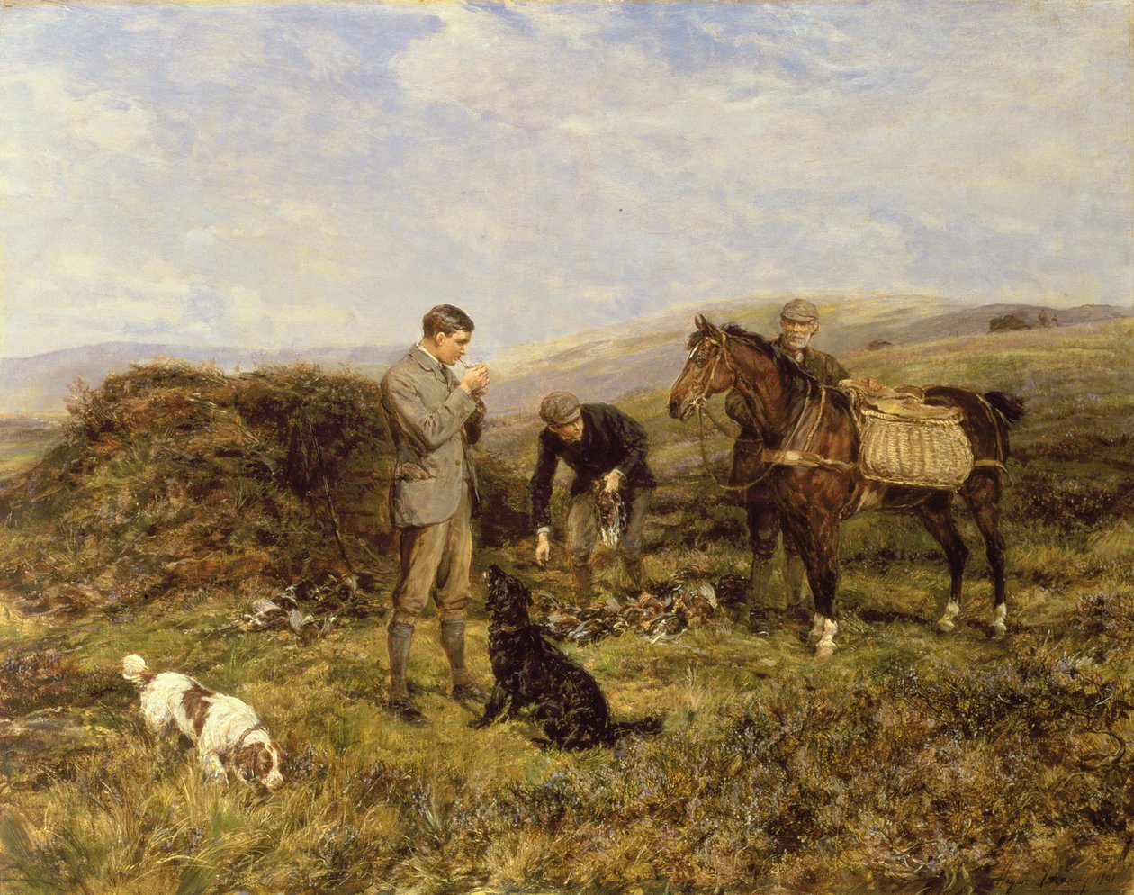 Caccia alla pernice, 1901 da Heywood Hardy