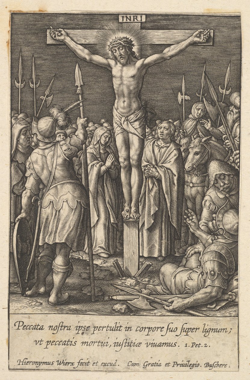 Cristo crocifisso da Hieronymous Wierix