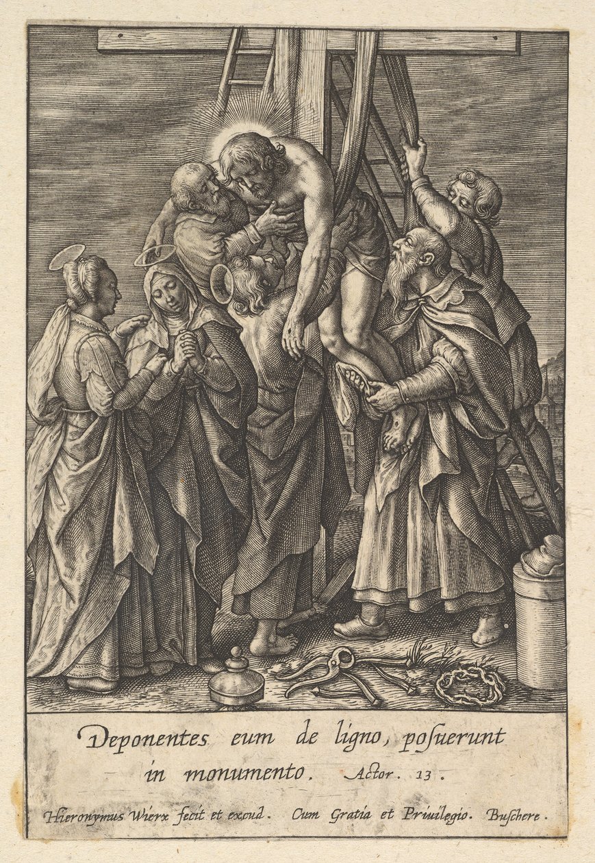 Deposizione dalla croce da Hieronymous Wierix