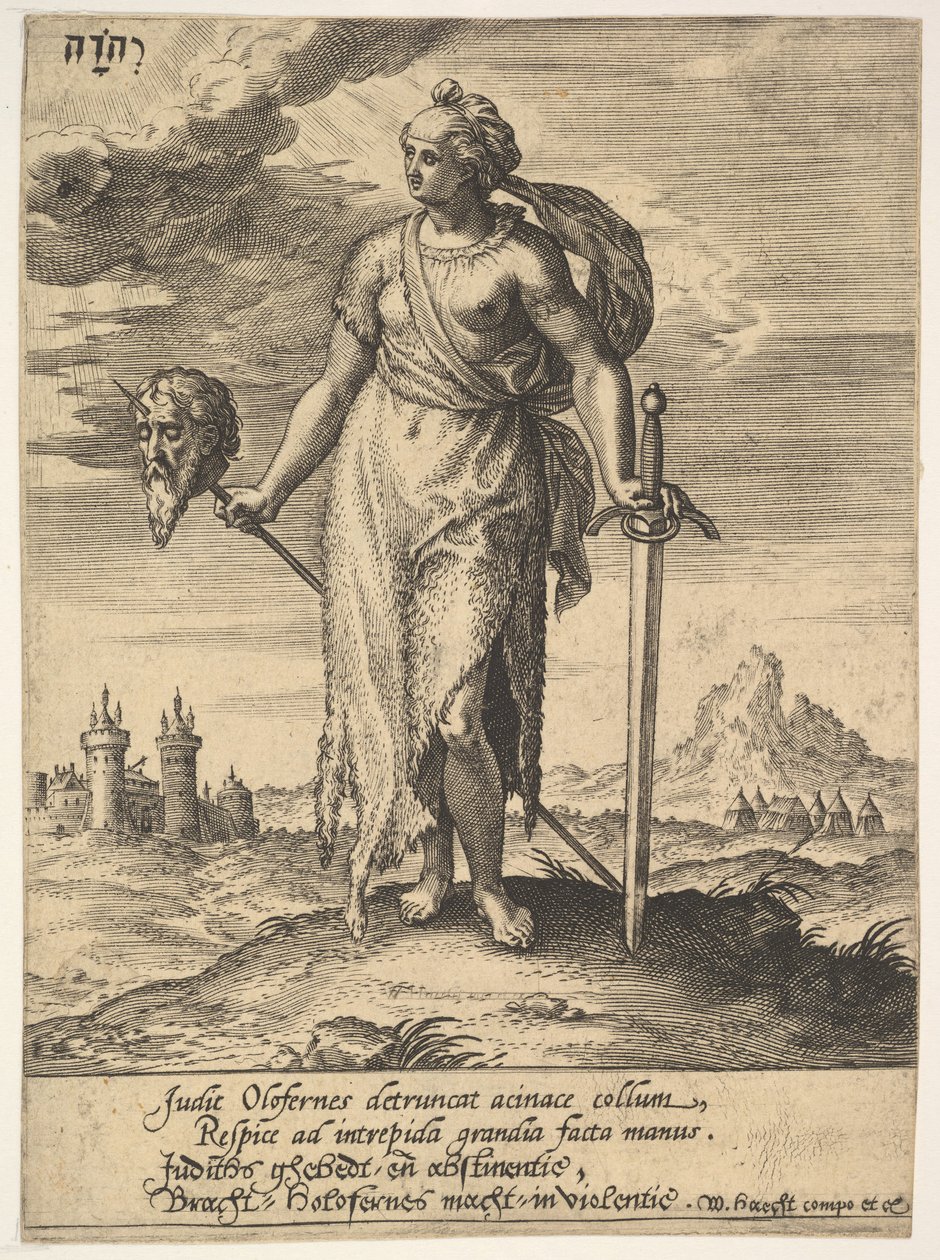 Giuditta, da Willem van Haecht, Tyrannorum proemia da Hieronymous Wierix