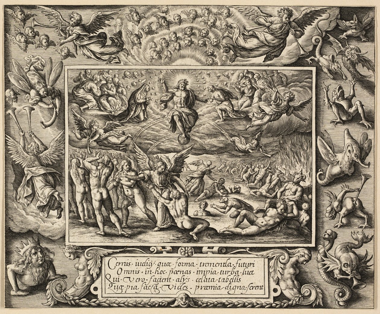 Il Giudizio Universale da Hieronymous Wierix