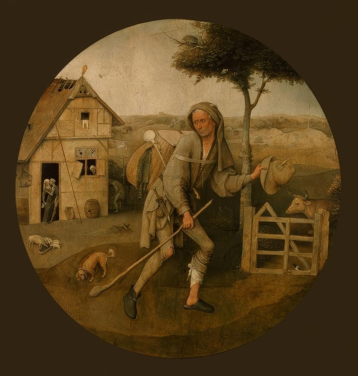Il vagabondo da Hieronymus Bosch