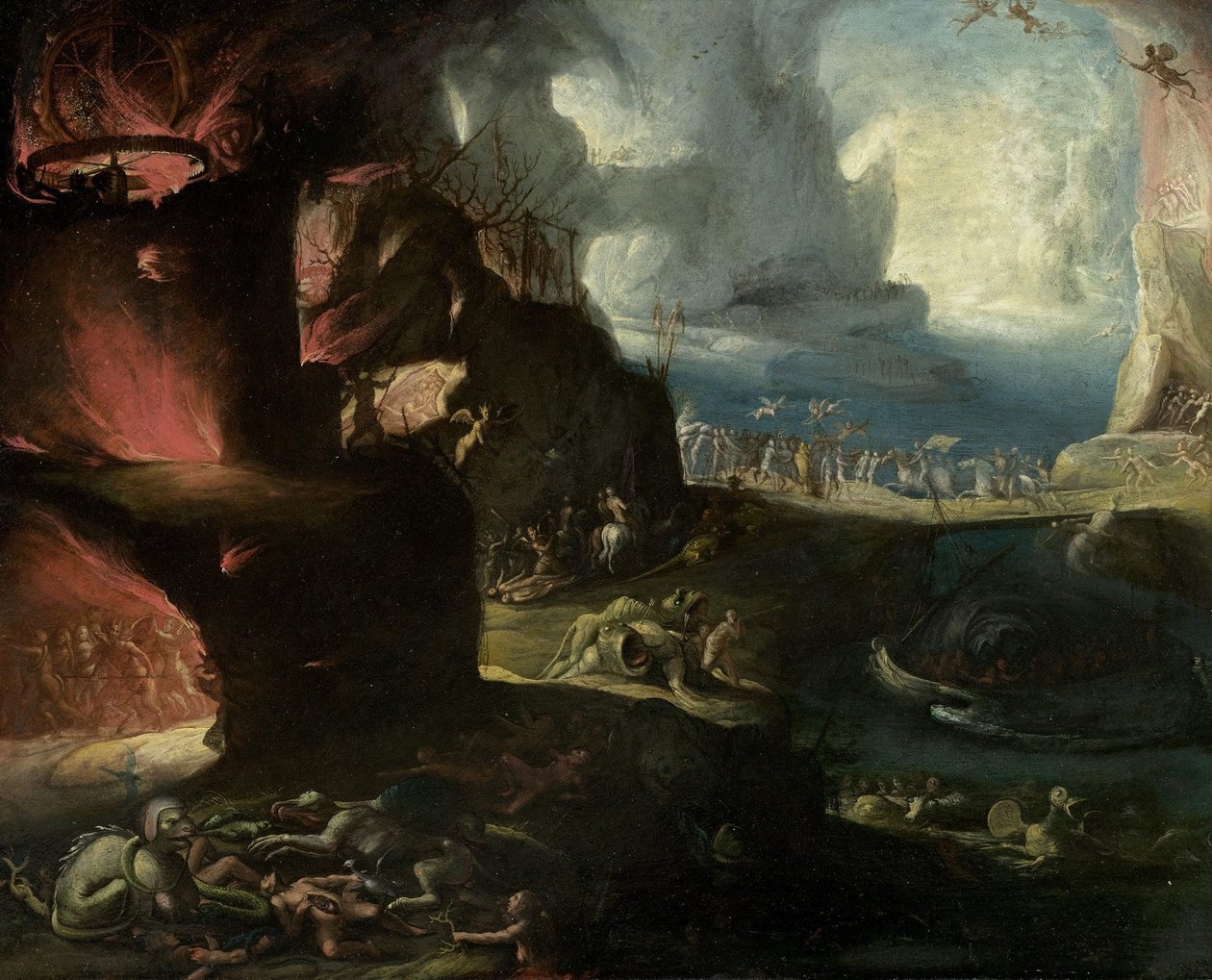 Paesaggio infernale da Hieronymus Bosch