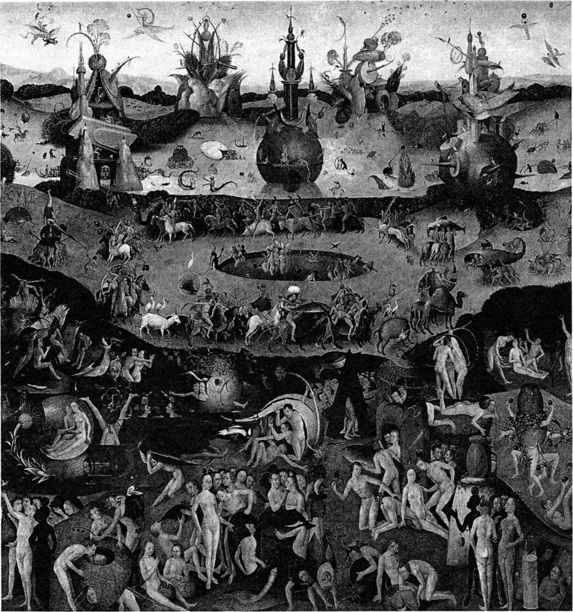 Olio trasferito da pannello a tela da Hieronymus Bosch