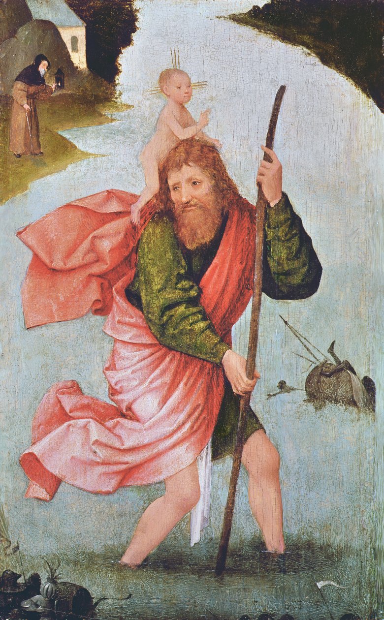San Cristoforo | Hieronymus Bosch | Stampa d'arte