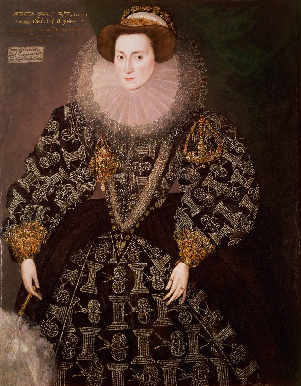 Frances Clinton, Lady Chandos (1552-1623), 1589 da Hieronymus Custodis