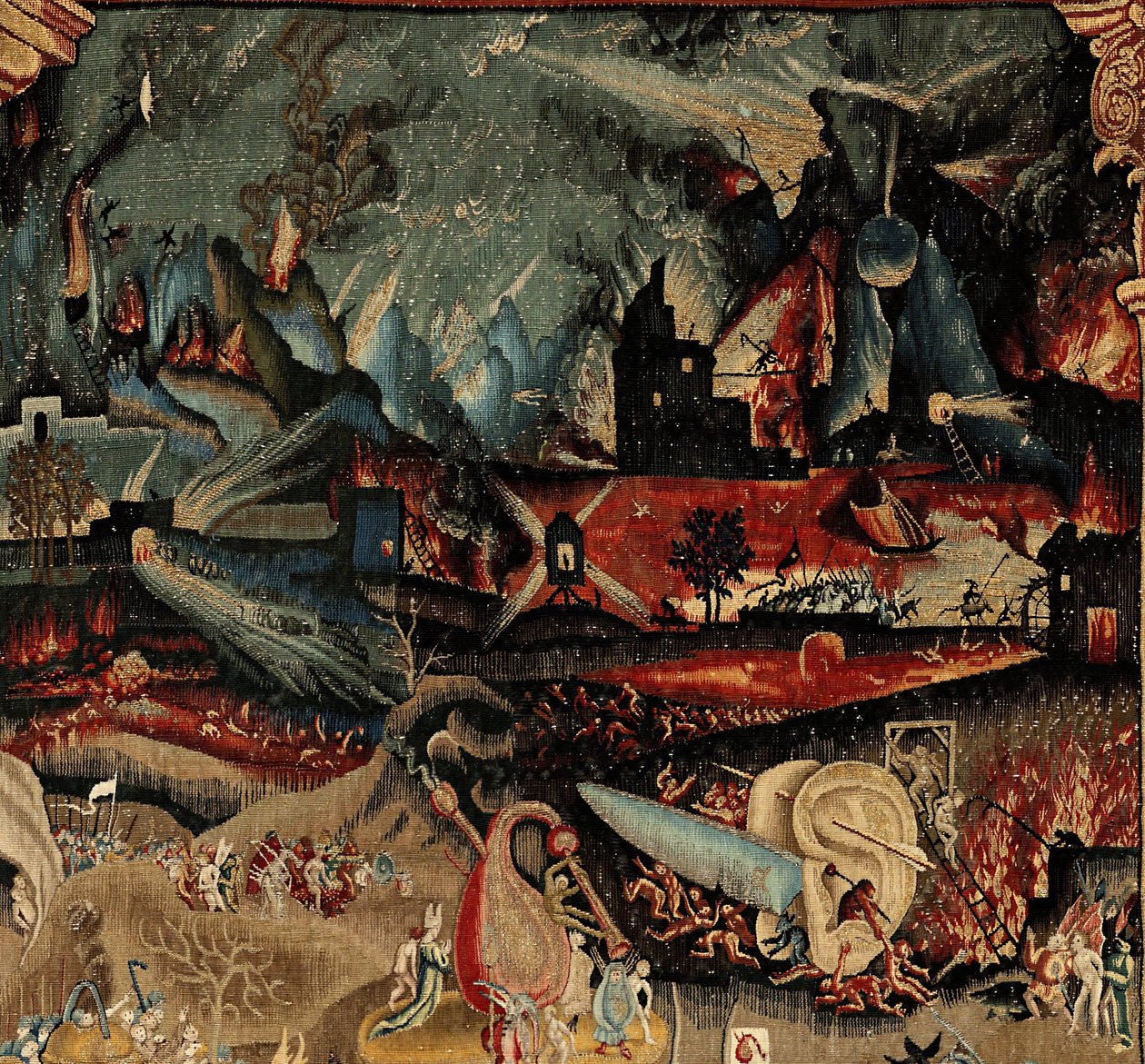 Il giardino delle delizie terrene, ca. 1560 (arazzo) da Hieronymus (after) Bosch