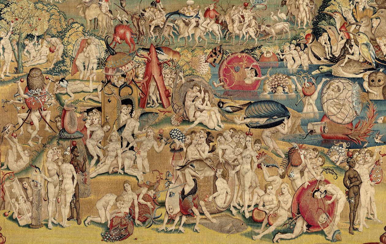 Il giardino delle delizie terrene, ca. 1560 (arazzo) da Hieronymus (after) Bosch