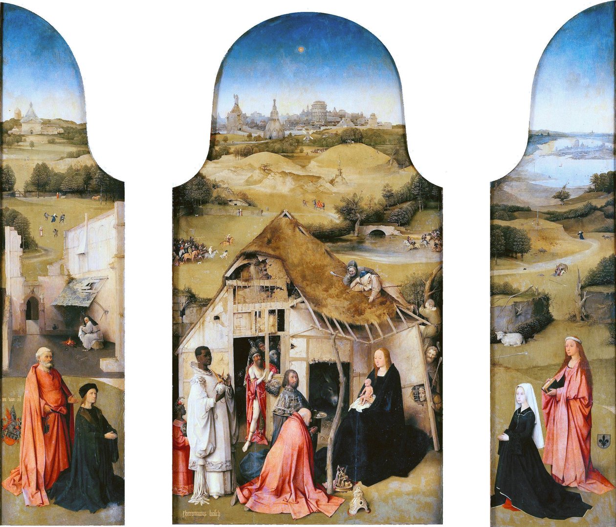 Adorazione dei Magi, Interno (San Pietro con donatore, Adorazione dei Magi, Sant