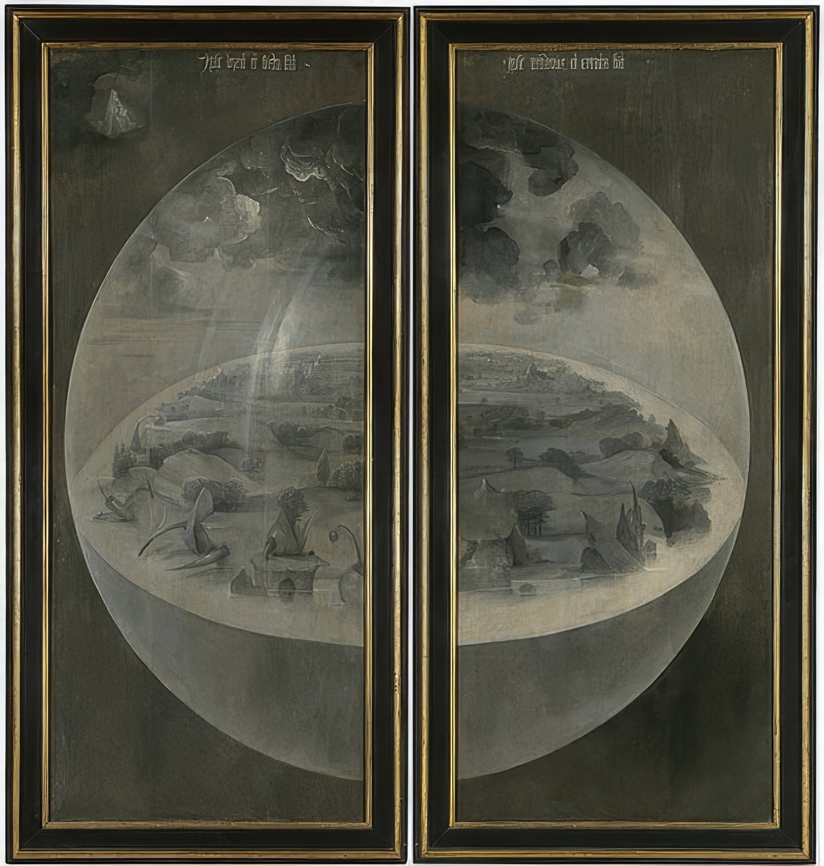 Il giardino delle delizie. Trittico, retro: La creazione da Hieronymus Bosch