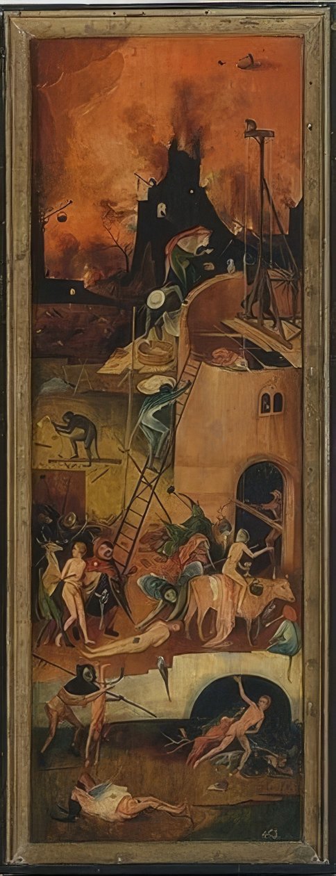 Il carro di fieno (Trittico). Pannello sinistro da Hieronymus Bosch