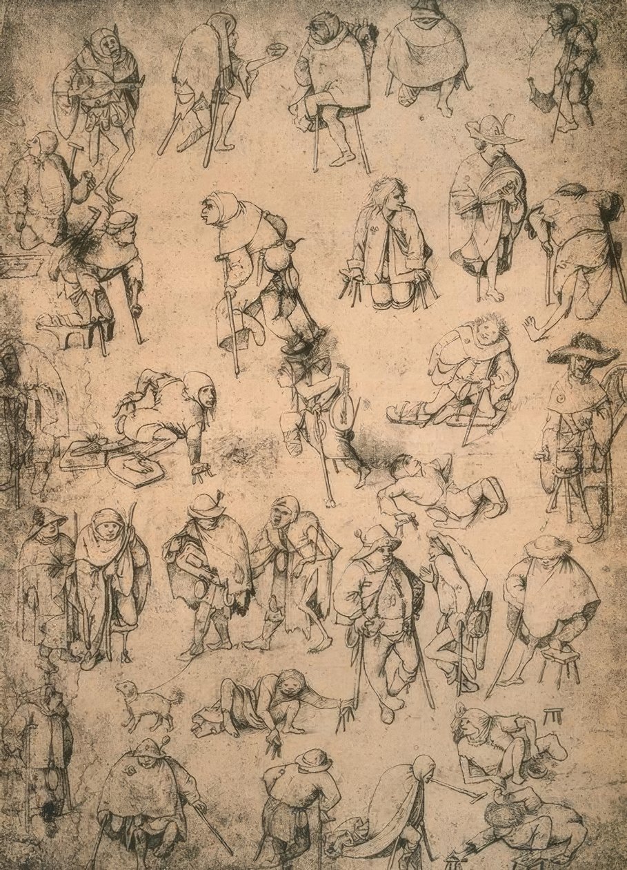 Storpi, mendicanti e musicisti mendicanti da Hieronymus Bosch