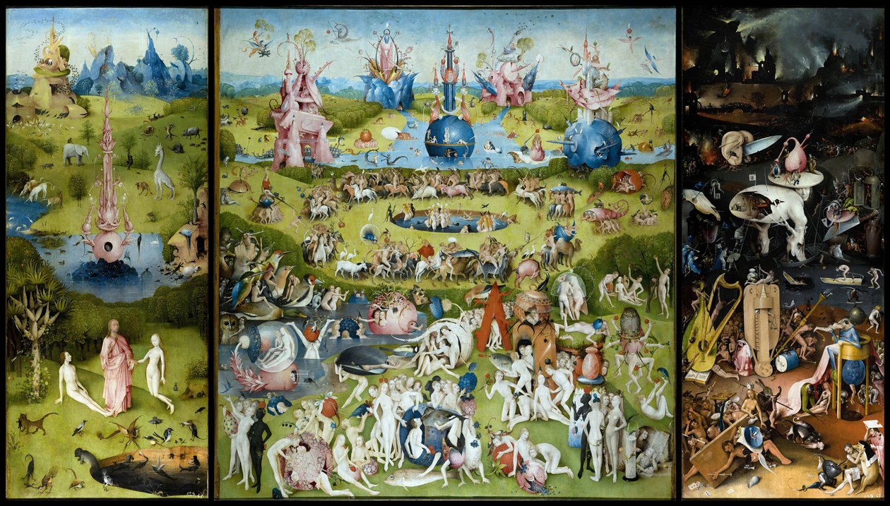 Il giardino delle delizie terrene da Hieronymus Bosch