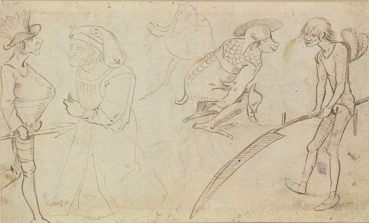 Studi di figure grottesche da Hieronymus Bosch