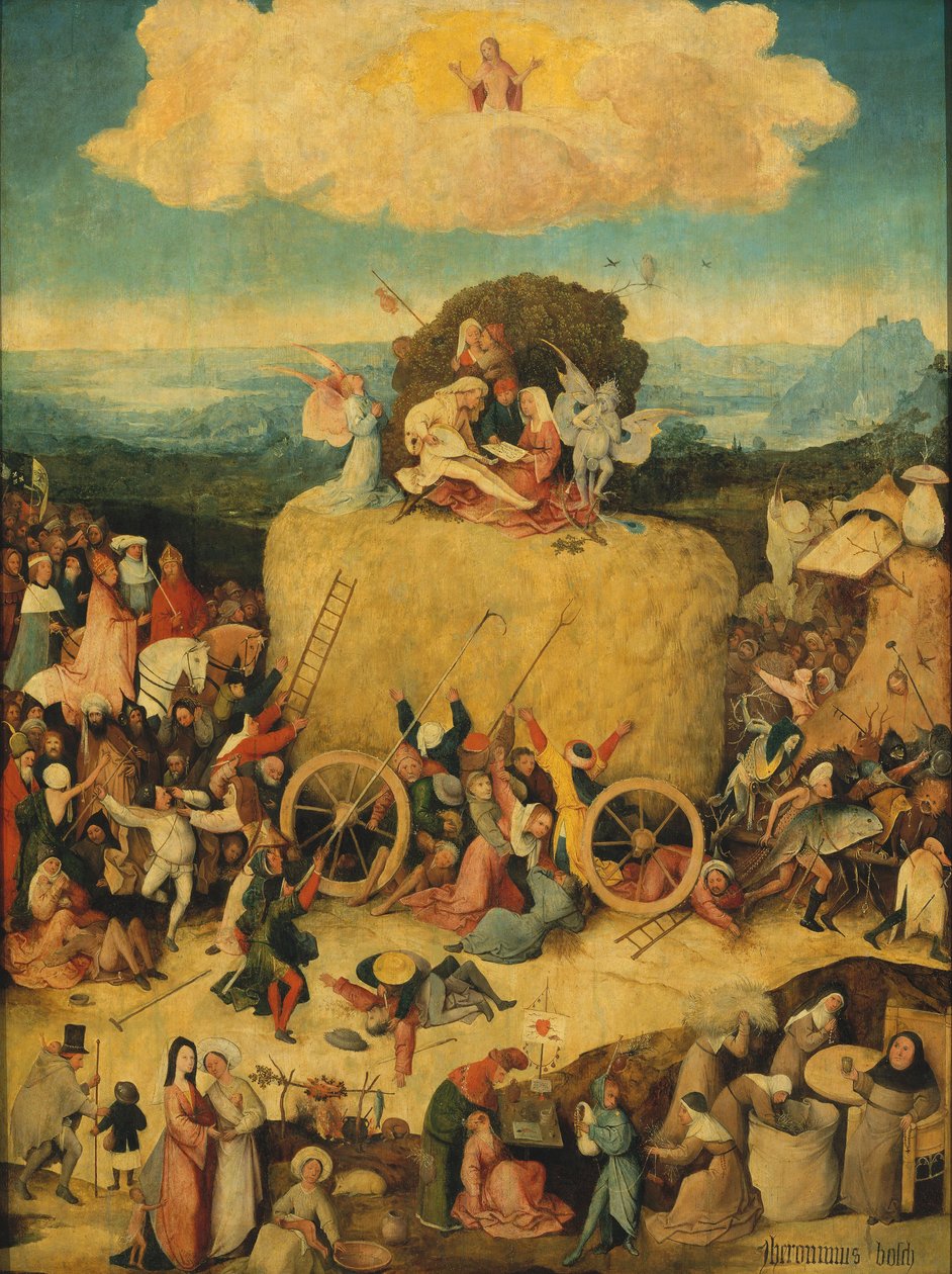 Il Trittico del Carro di Fieno Pannello centrale, c. 1516 da Hieronymus Bosch