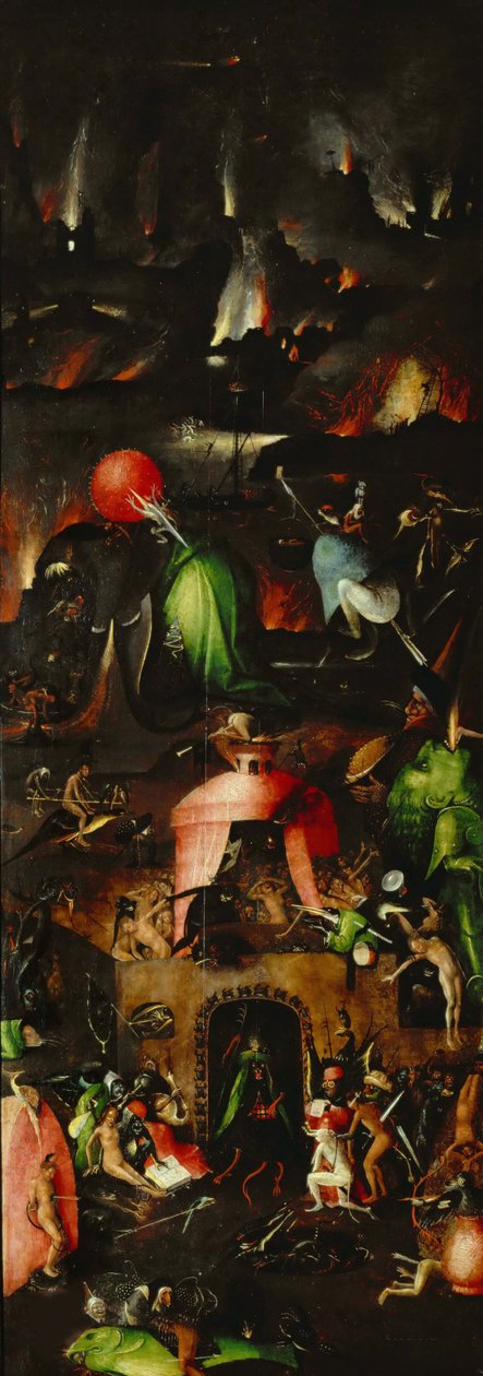 Il Giudizio Universale Trittico, pannello destro, ca 1485 da Hieronymus Bosch