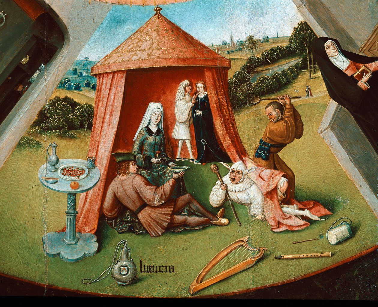 La lussuria (dettaglio) da Hieronymus Bosch