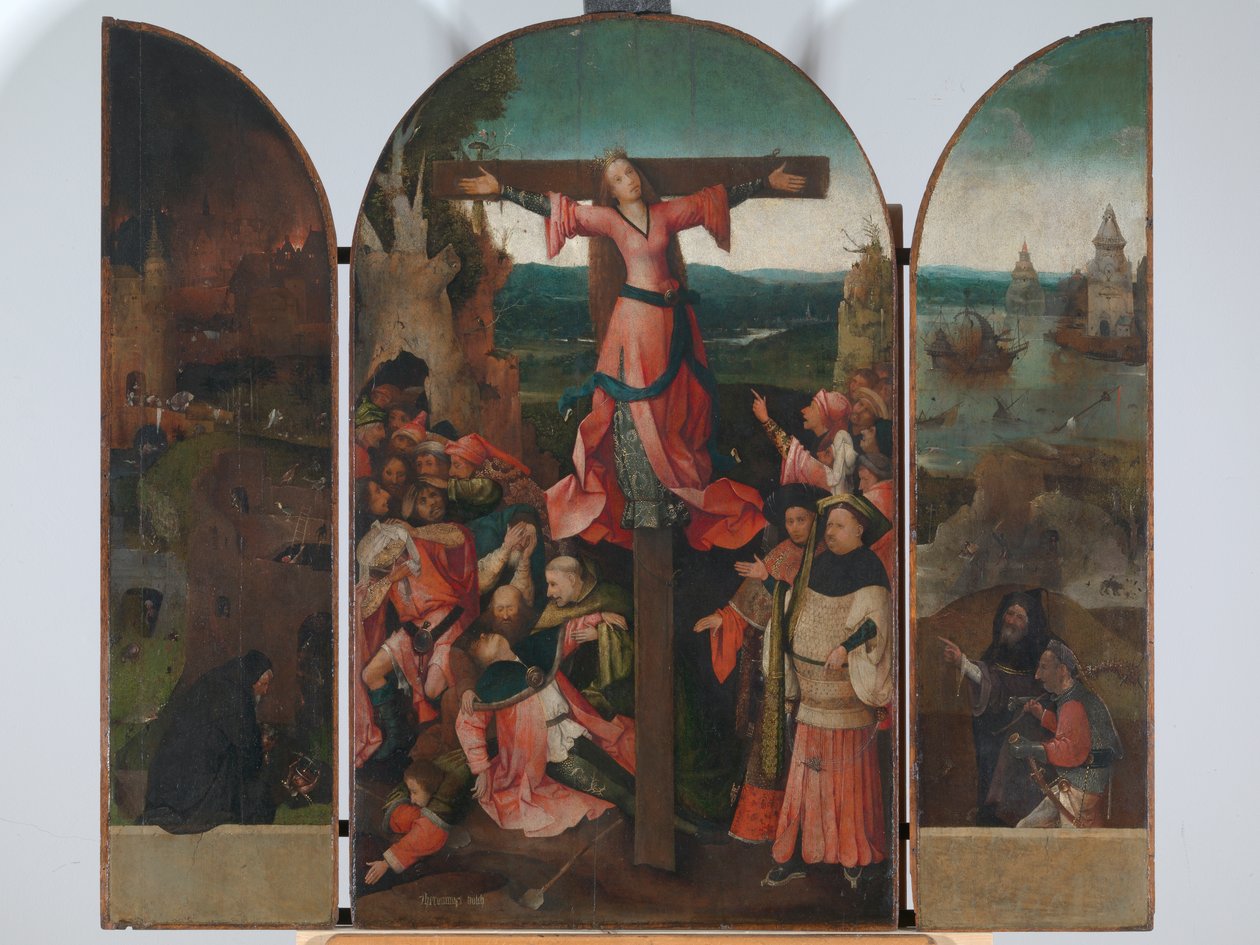 Trittico del martire crocifisso (Trittico di Santa Giulia) da Hieronymus Bosch