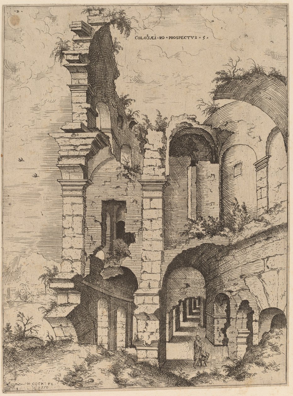 Quinta vista del Colosseo da Hieronymus Cock