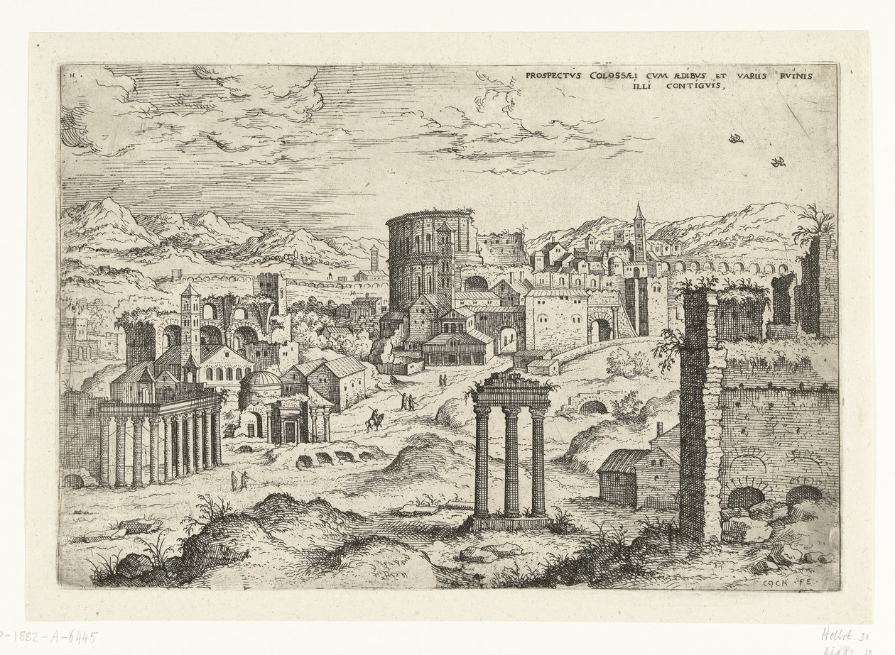 Veduta del Foro Romano da Hieronymus Cock