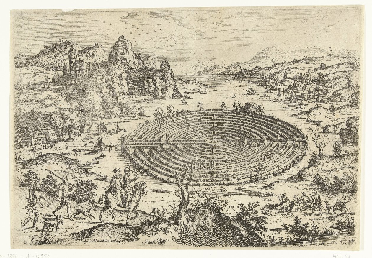 Il labirinto cretese da Hieronymus Cock