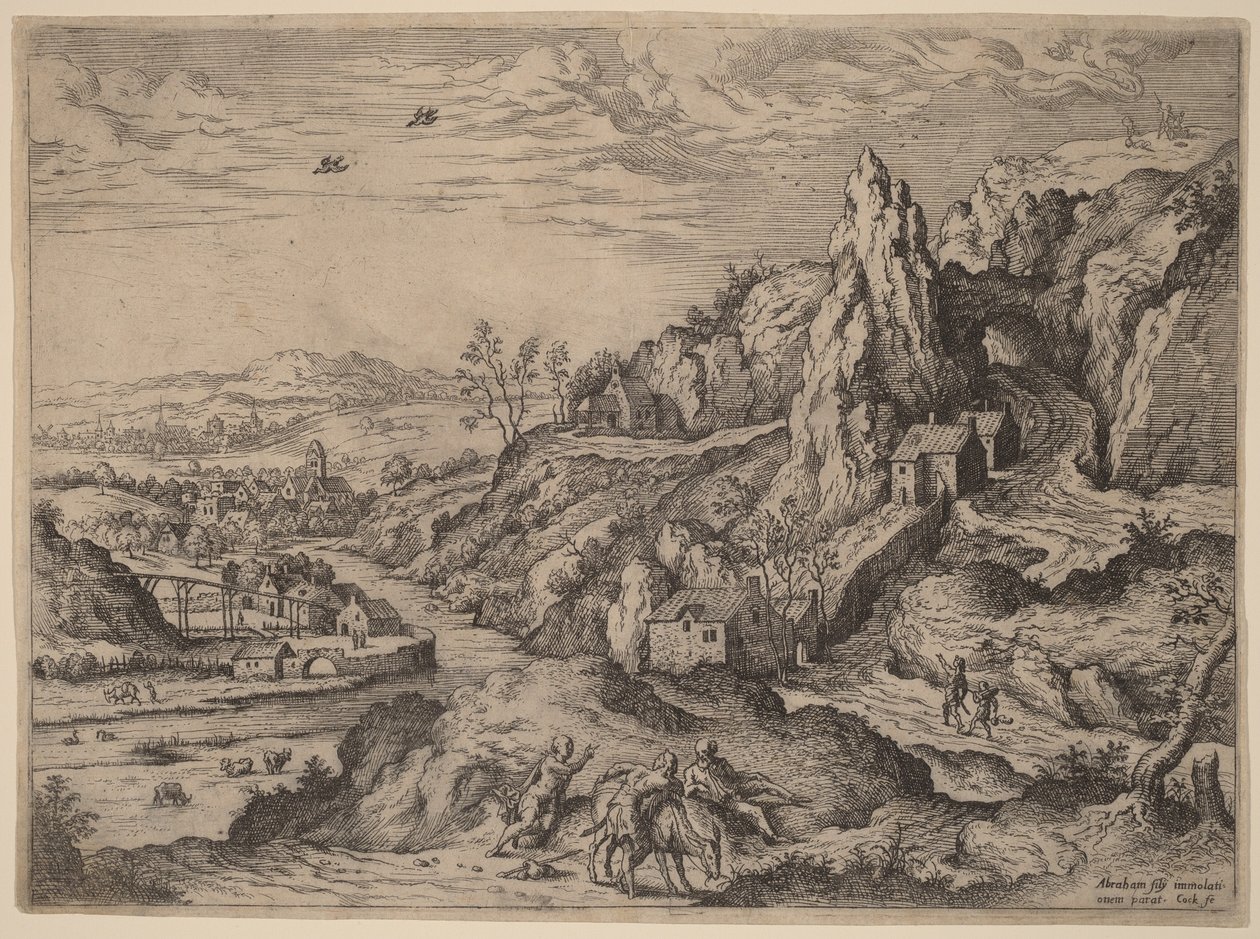 Il sacrificio di Abramo da Hieronymus Cock