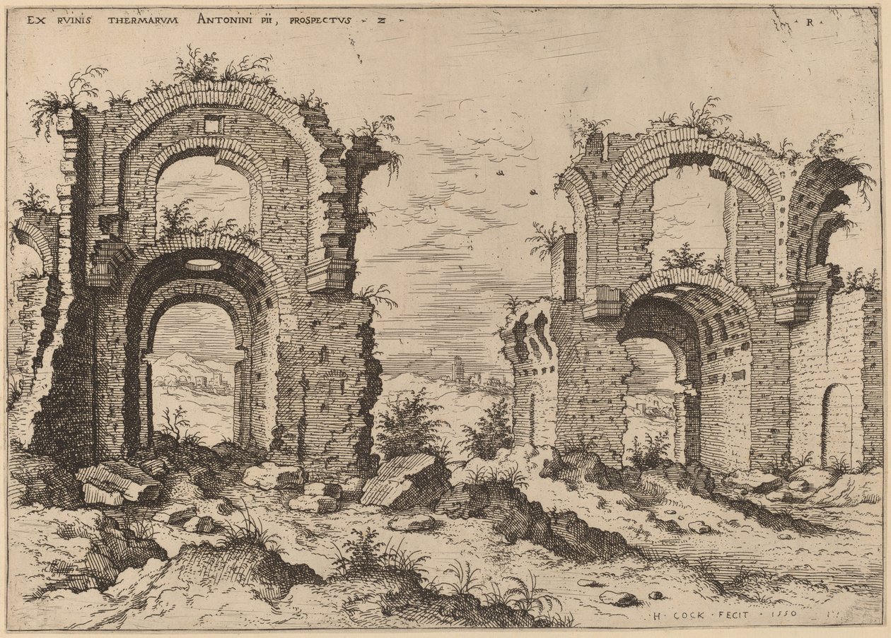 Seconda vista delle Terme di Diocleziano da Hieronymus Cock