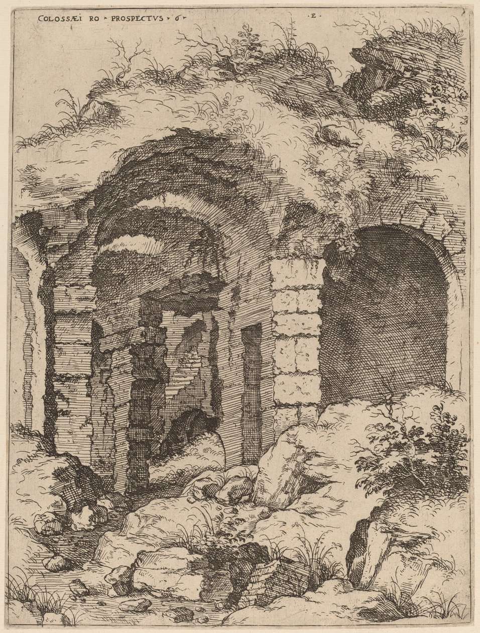 Sesta vista del Colosseo da Hieronymus Cock
