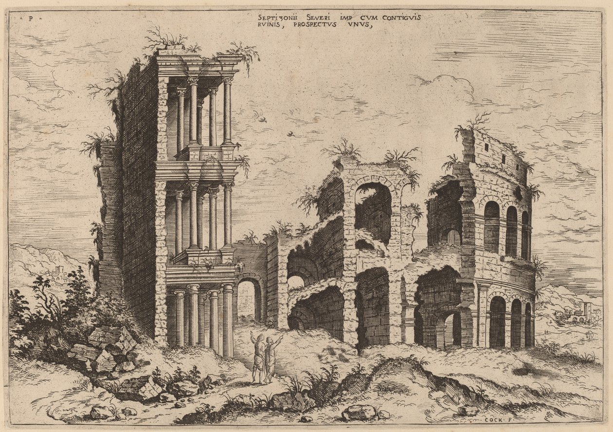 Il Settizonio e il Colosseo da Hieronymus Cock