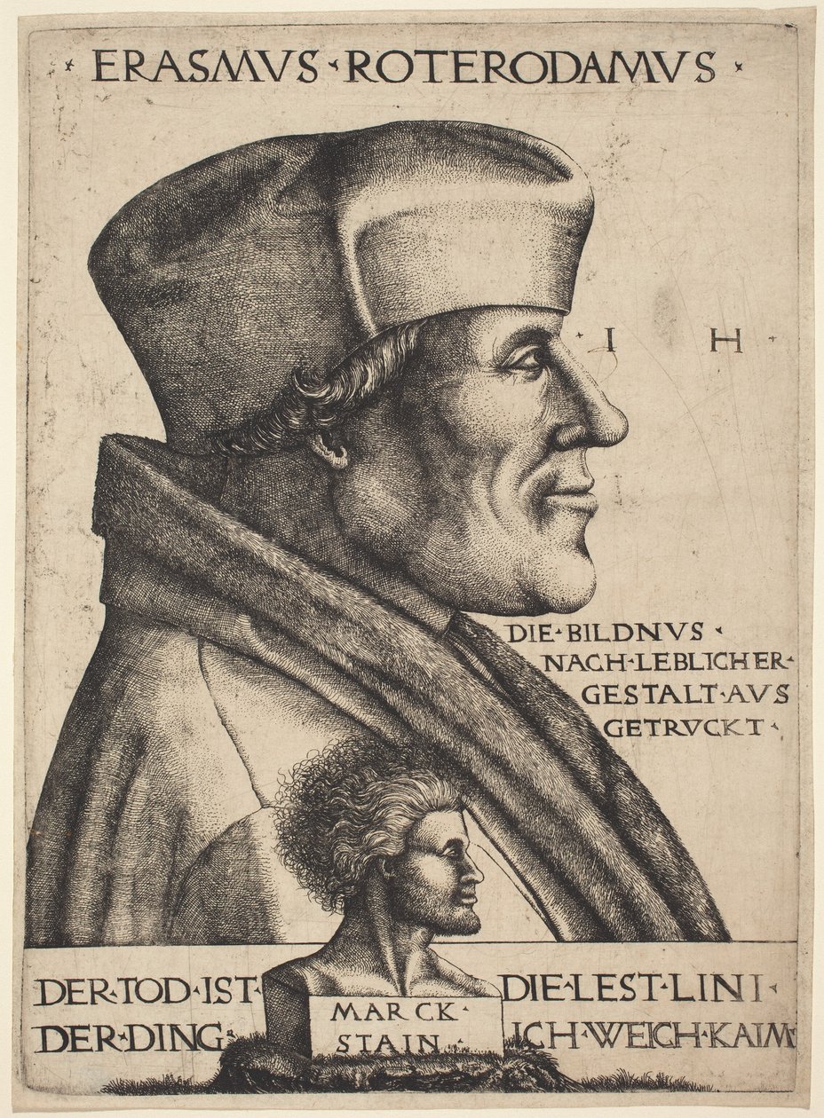 Erasmo da Rotterdam da Hieronymus Hopfer