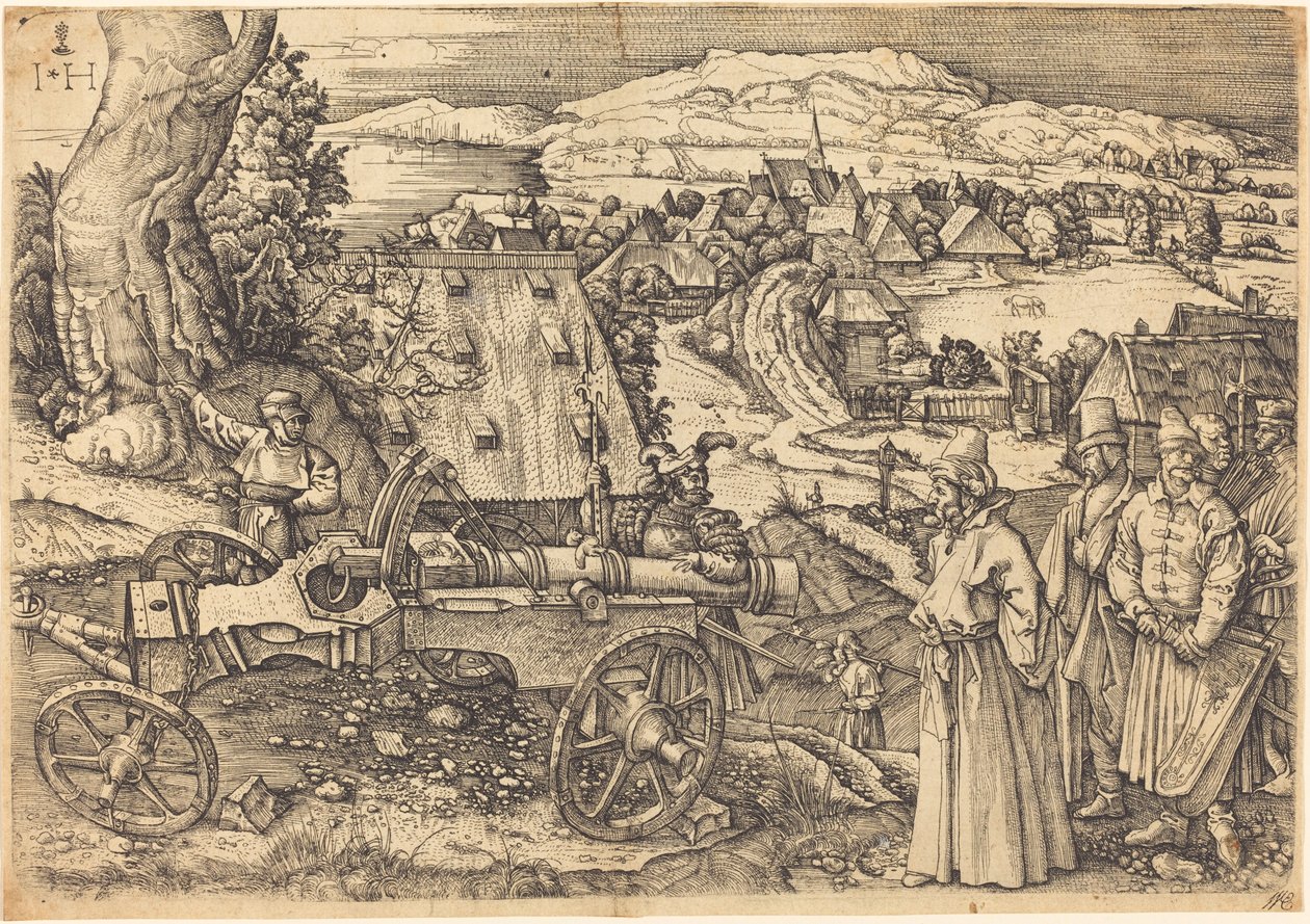Il grande cannone da Hieronymus Hopfer after Albrecht Dürer
