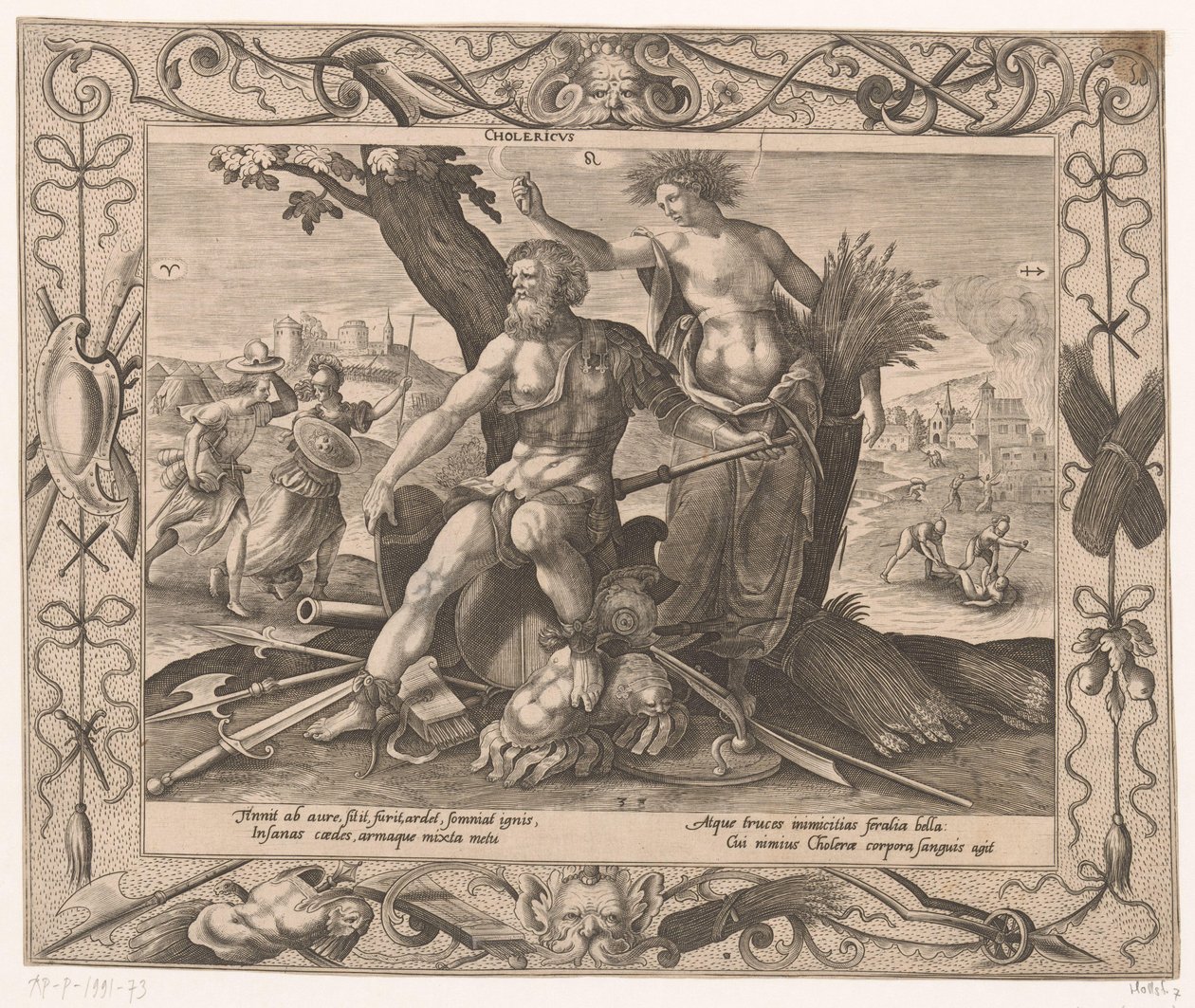 Colerico I quattro temperamenti da Hieronymus Lederer