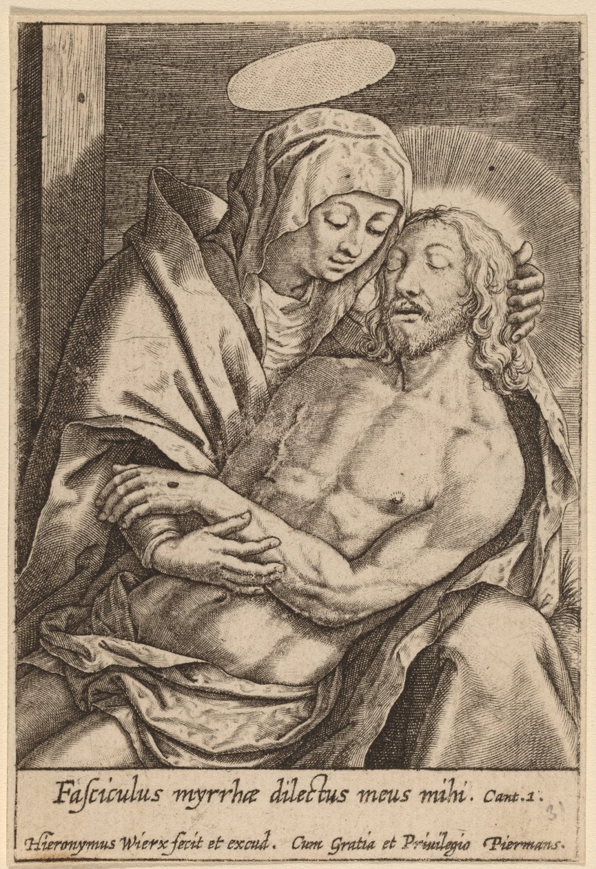 Fasciculus myrrhae dilectus meus mihi da Hieronymus Wierix
