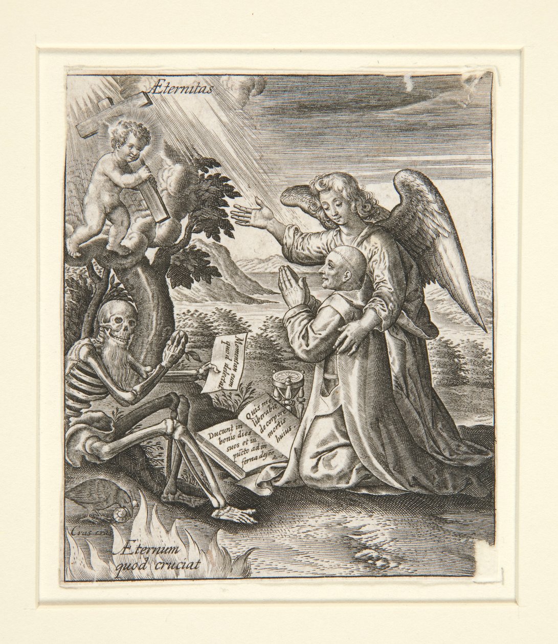 Angelo custode da Hieronymus Wierix