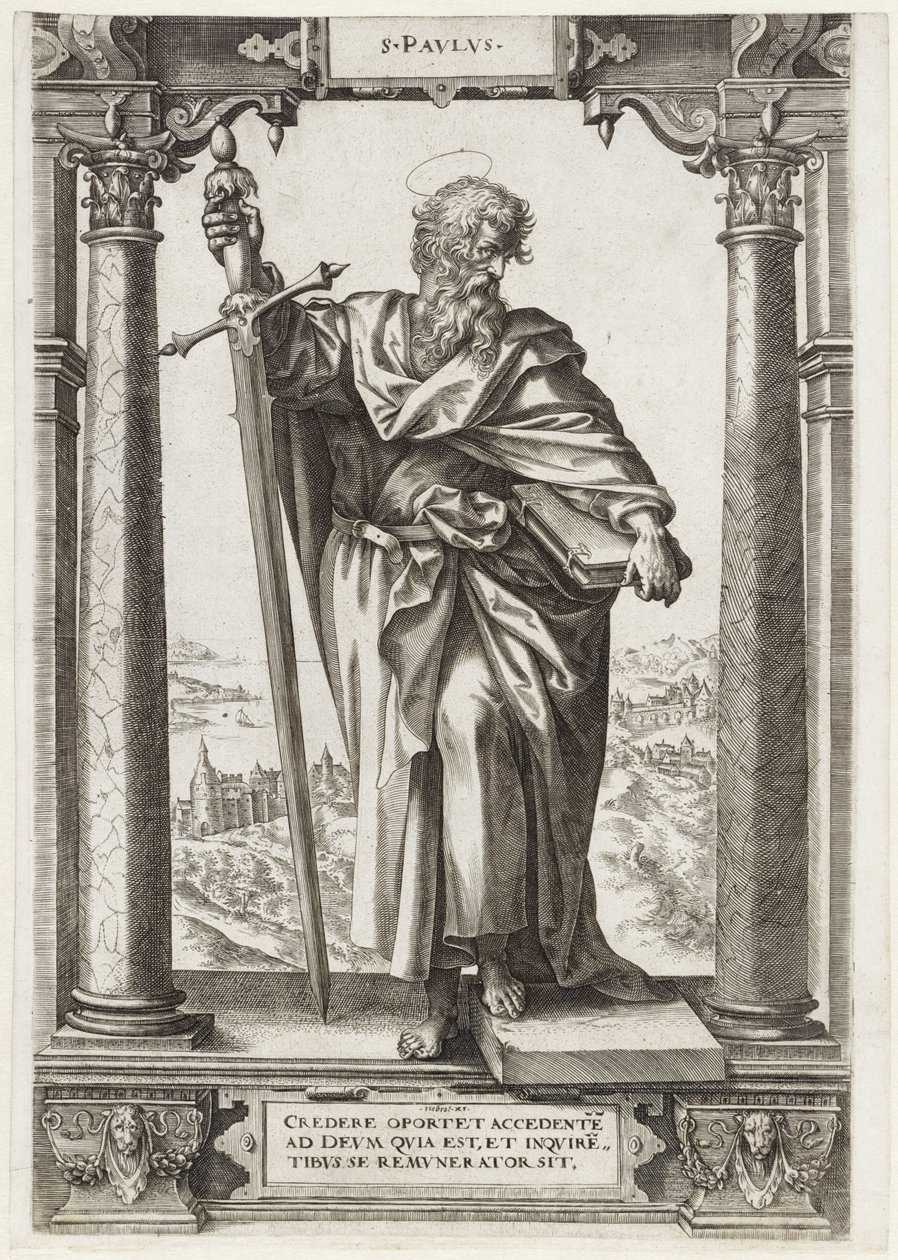 San Paolo di Tarso da Hieronymus Wierix