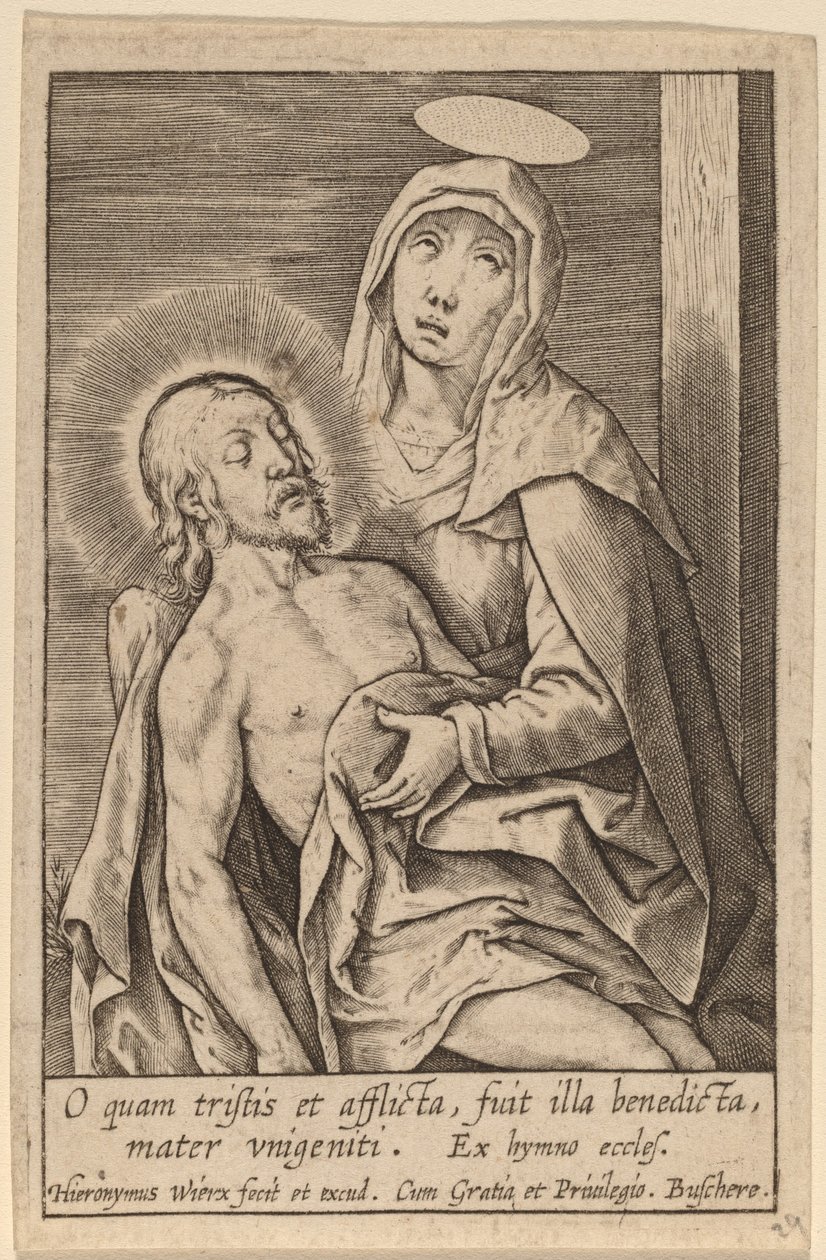 O quam tristis et afflicta ... da Hieronymus Wierix