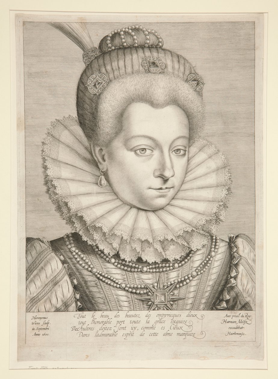 Ritratto di Catherine Henriette de Balzac D da Hieronymus Wierix