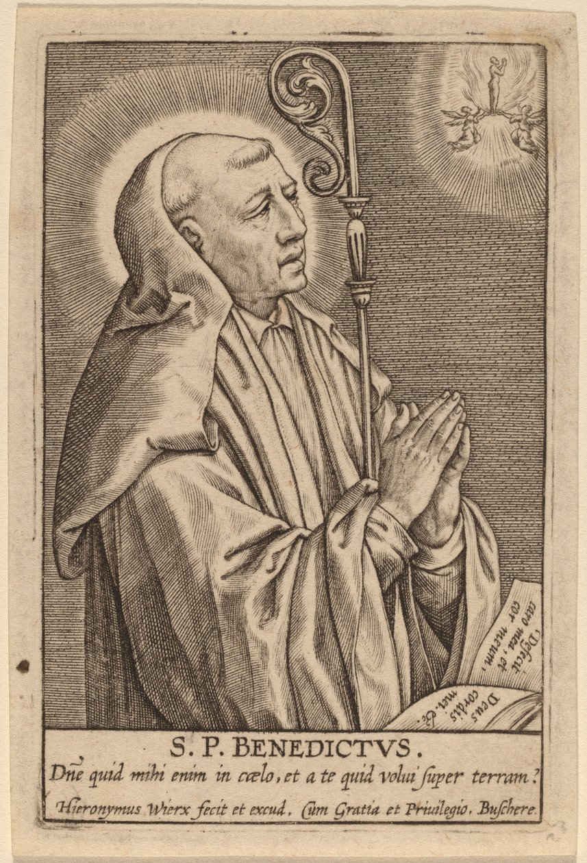 San Benedetto da Hieronymus Wierix