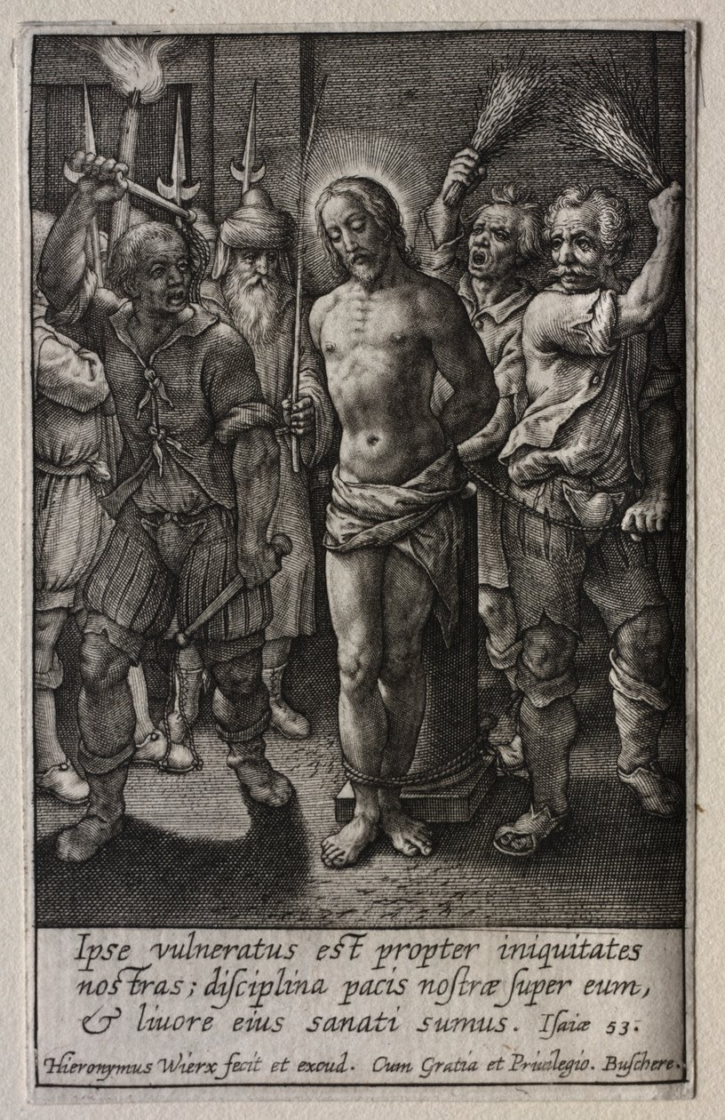 La Passione: La Flagellazione da Hieronymus Wierix