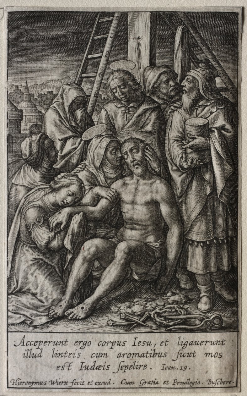 La Passione: La Lamentazione da Hieronymus Wierix