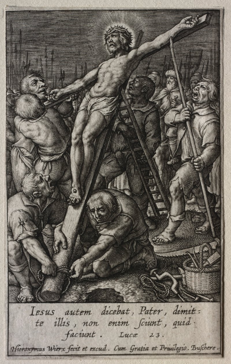La Passione: Cristo crocifisso da Hieronymus or Jerome Wierix