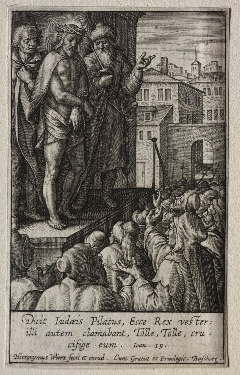 La Passione: Cristo presentato al popolo da Hieronymus or Jerome Wierix