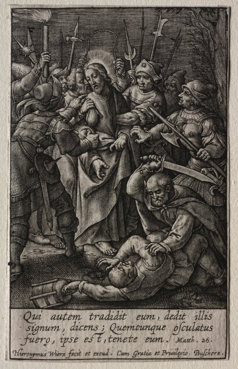 La Passione: Il Tradimento di Cristo da Hieronymus or Jerome Wierix