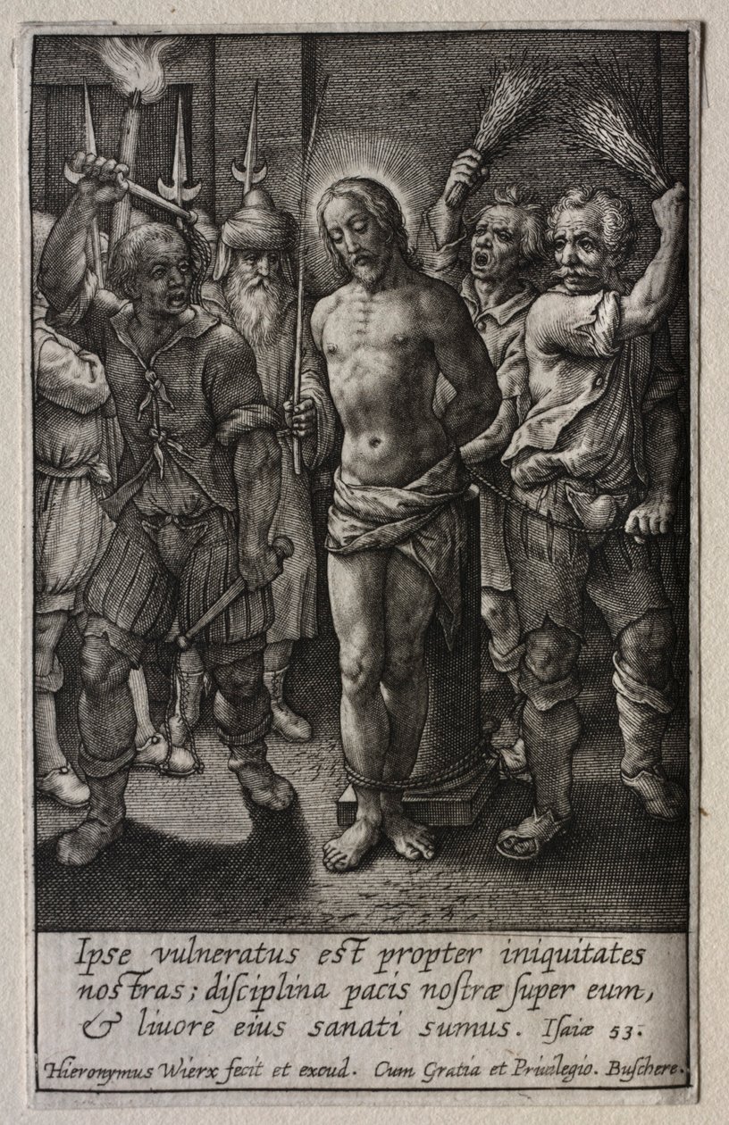 La Passione: La Flagellazione da Hieronymus or Jerome Wierix