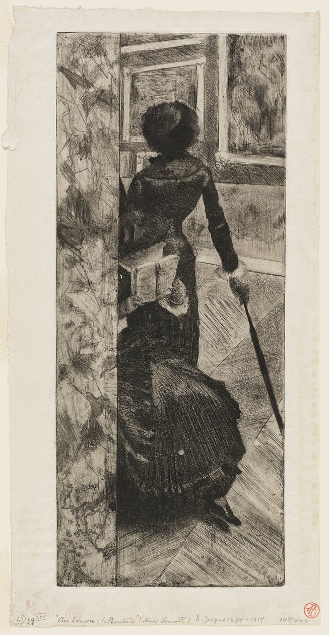 Mary Cassatt nella Galleria dei dipinti del Louvre da Hilaire Germain Edgar Degas