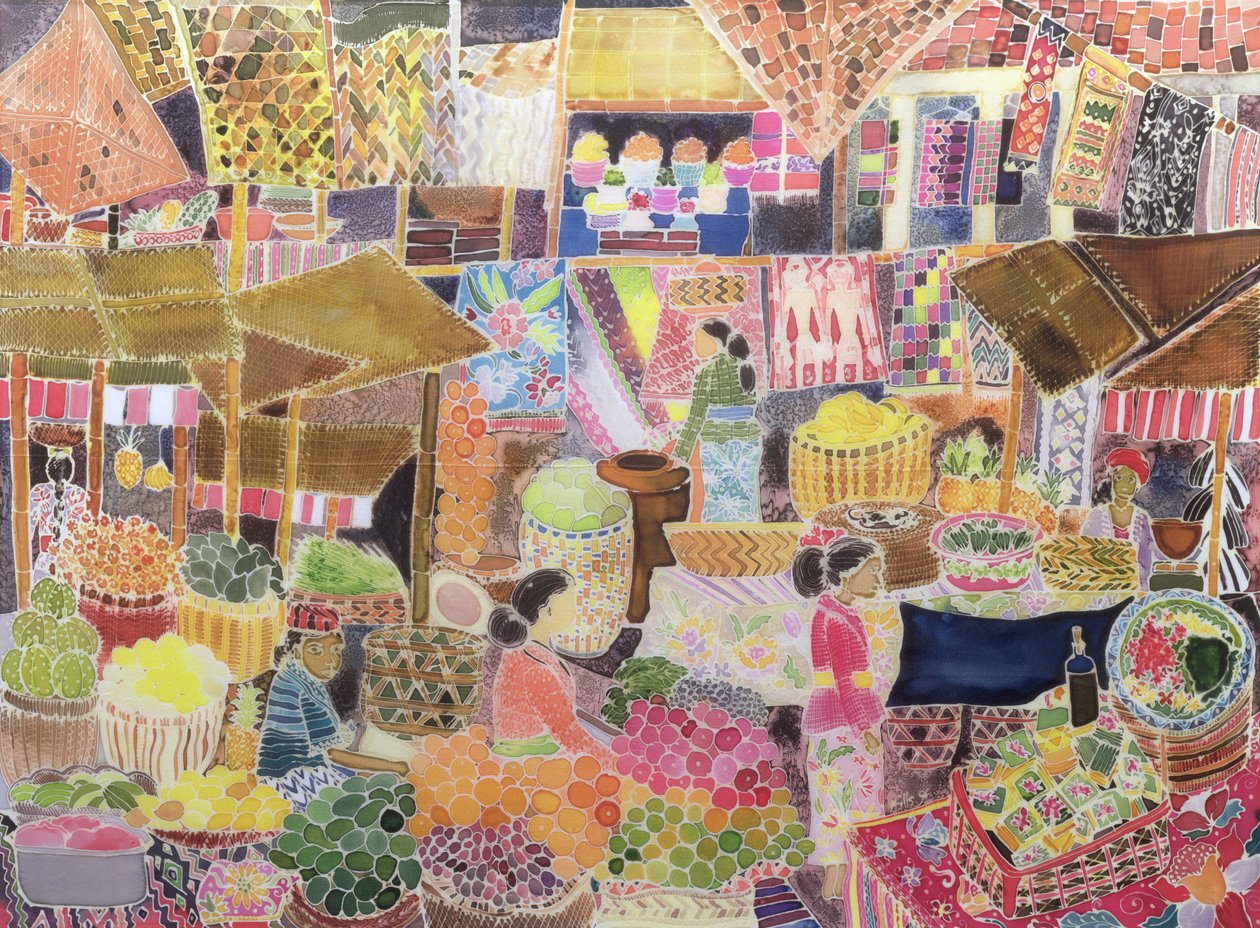Mercato di Ubud, Bali, 2002 da Hilary Simon