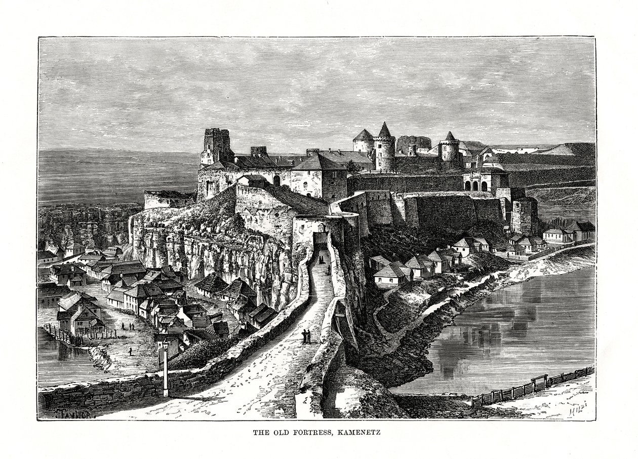 La Vecchia Fortezza, Kamenetz, Ucraina, 1879 da Hildibrand